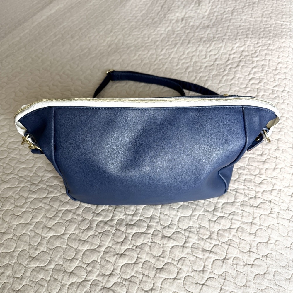 Disney Donald Duck Convertible Shoulder Crossbody Bag Navy Faux Leather Purse - Picture 7 of 16